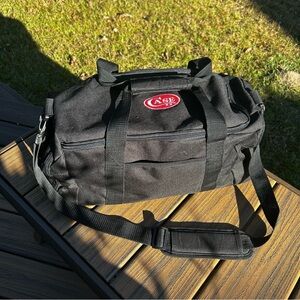 Case XX Rare Branded Duffle Bag With Insulated End Pocket Black Large 20x11x10